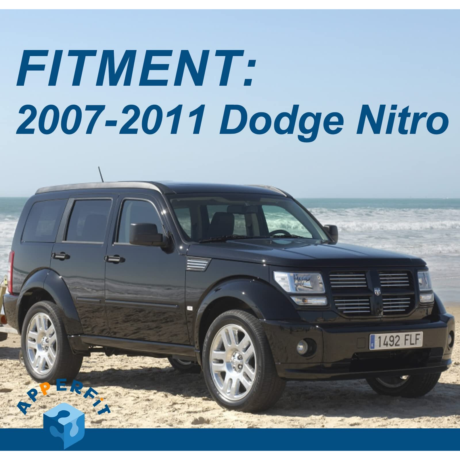 Apperfit Interior Door Handle Pair Compatible With Dodge Nitro 2007 2008 2009 2010 2011 Replaces 68004829Aa 68004828Aa