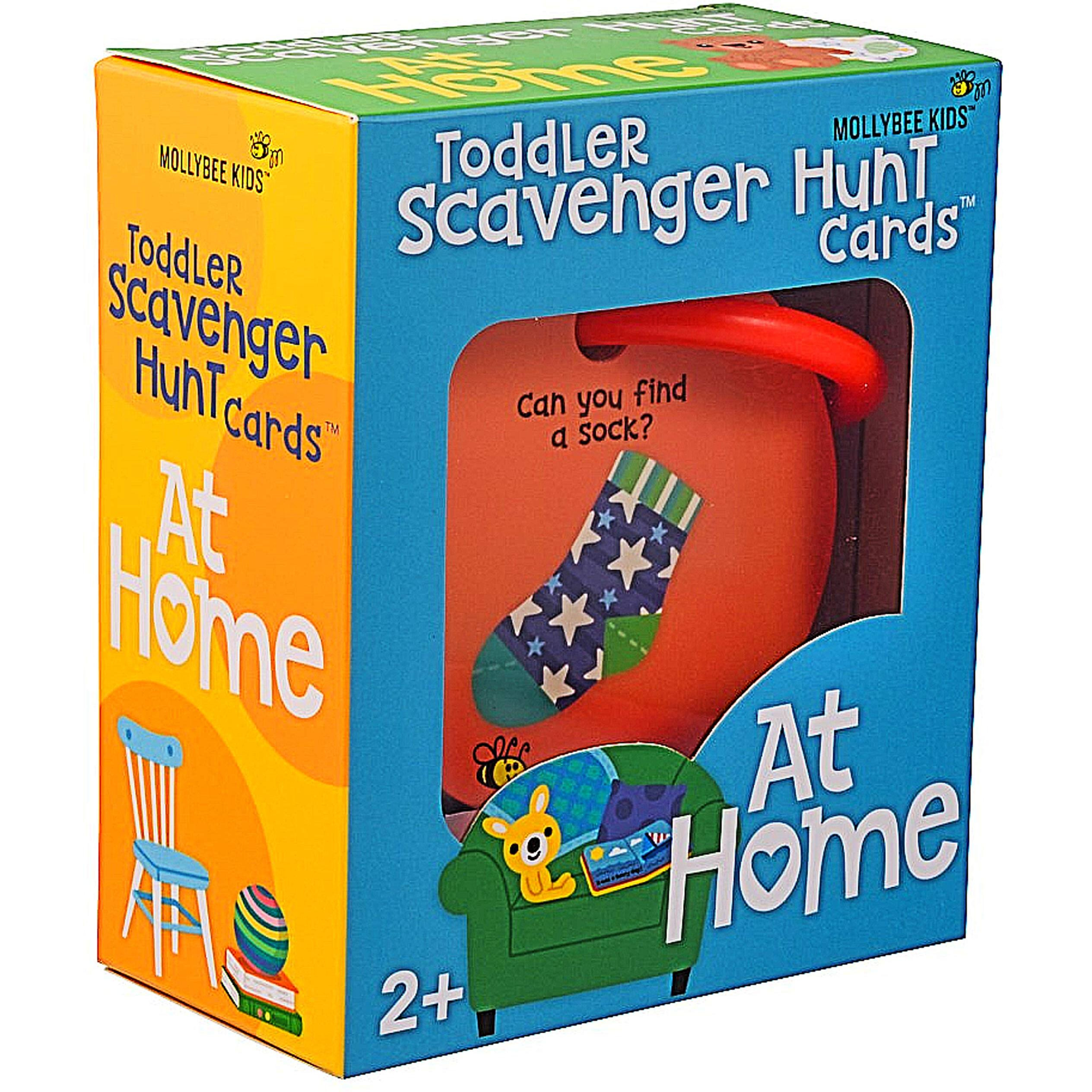 Mollybee Kids Toddler Scavenger Hunt Cards At Home, Toddler Activity, Ages 2, 3, Indoor Scavenger Hunt Game