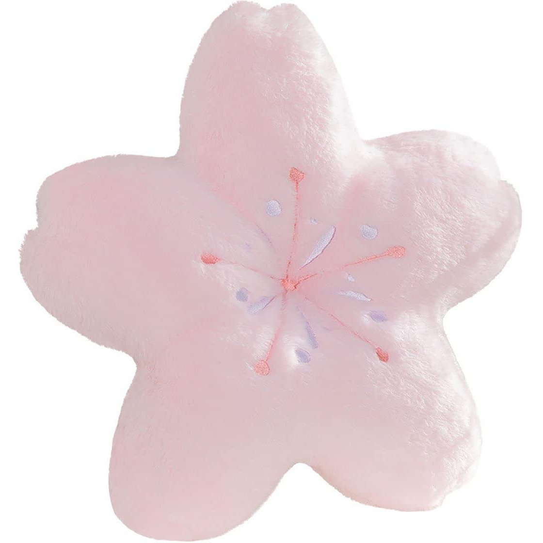 Gexuanchen Cute Cherry Blossom Decorative Plush Pillow For Bedroom Balcony Living Room Sofa Chair Car Cushion (Pink) (17.7 * 17.7, Pink)