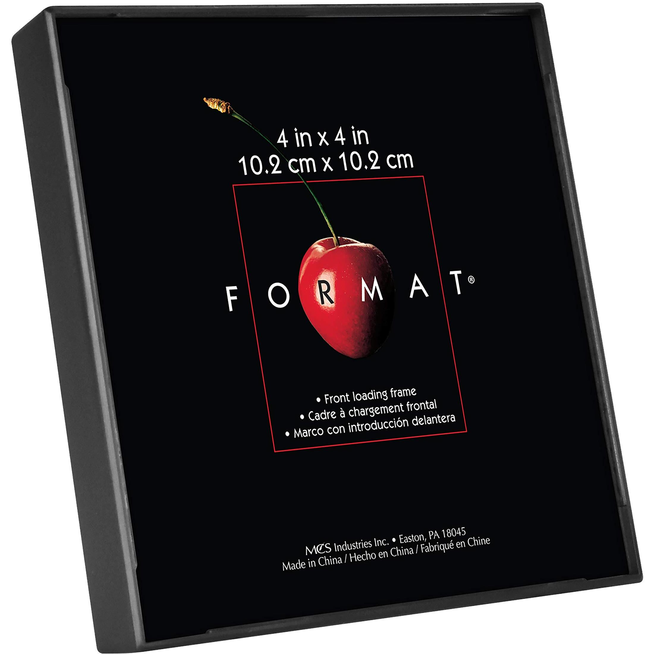 Mcs Format Picture Frames, Gallery Wall Frames, Black, 4 X 4, 6-Pack