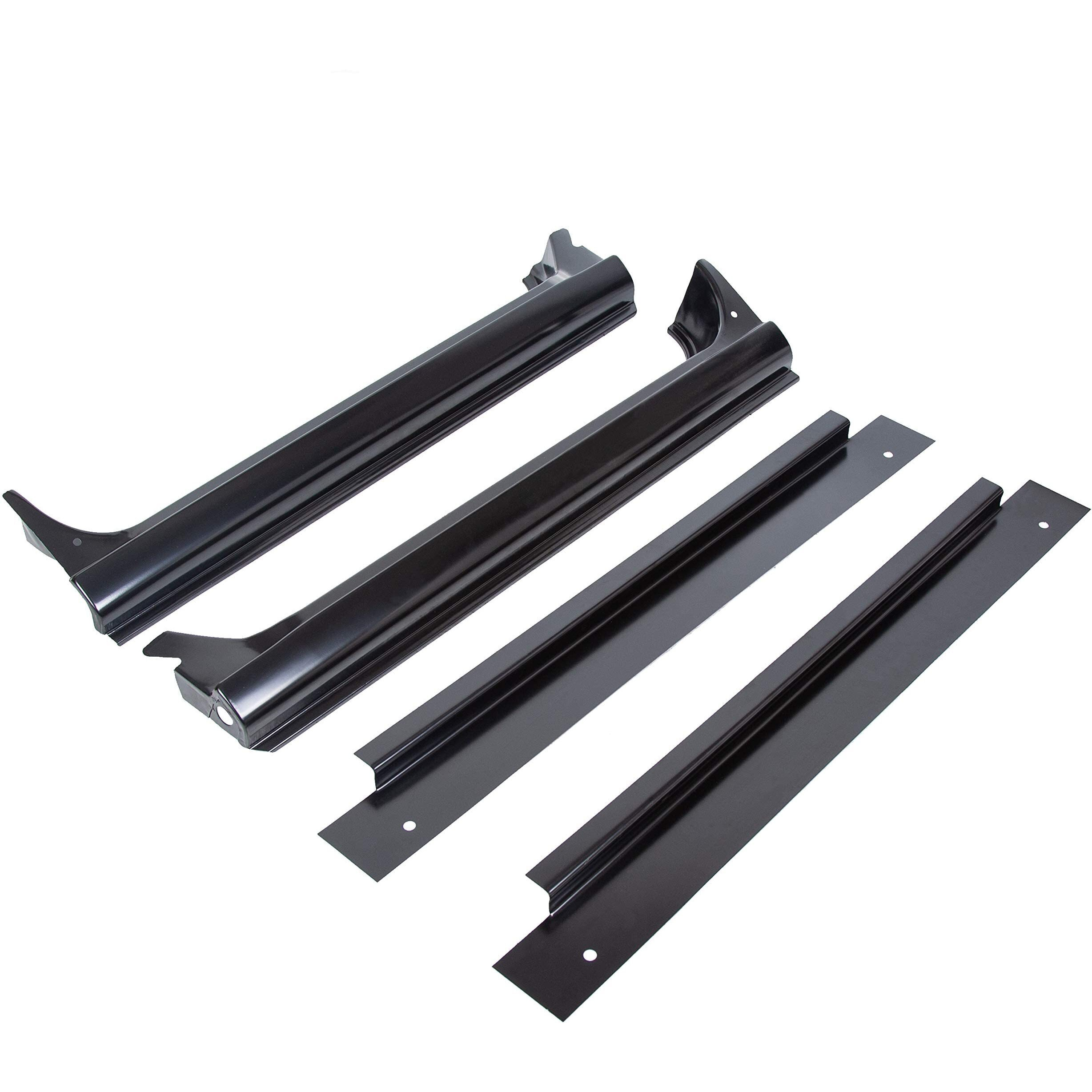 Ecotric Full Rocker Panels Compatible With 1967-1972 Chevy Chevrolet Gmc C10 Truck W/Inner Patch Panels