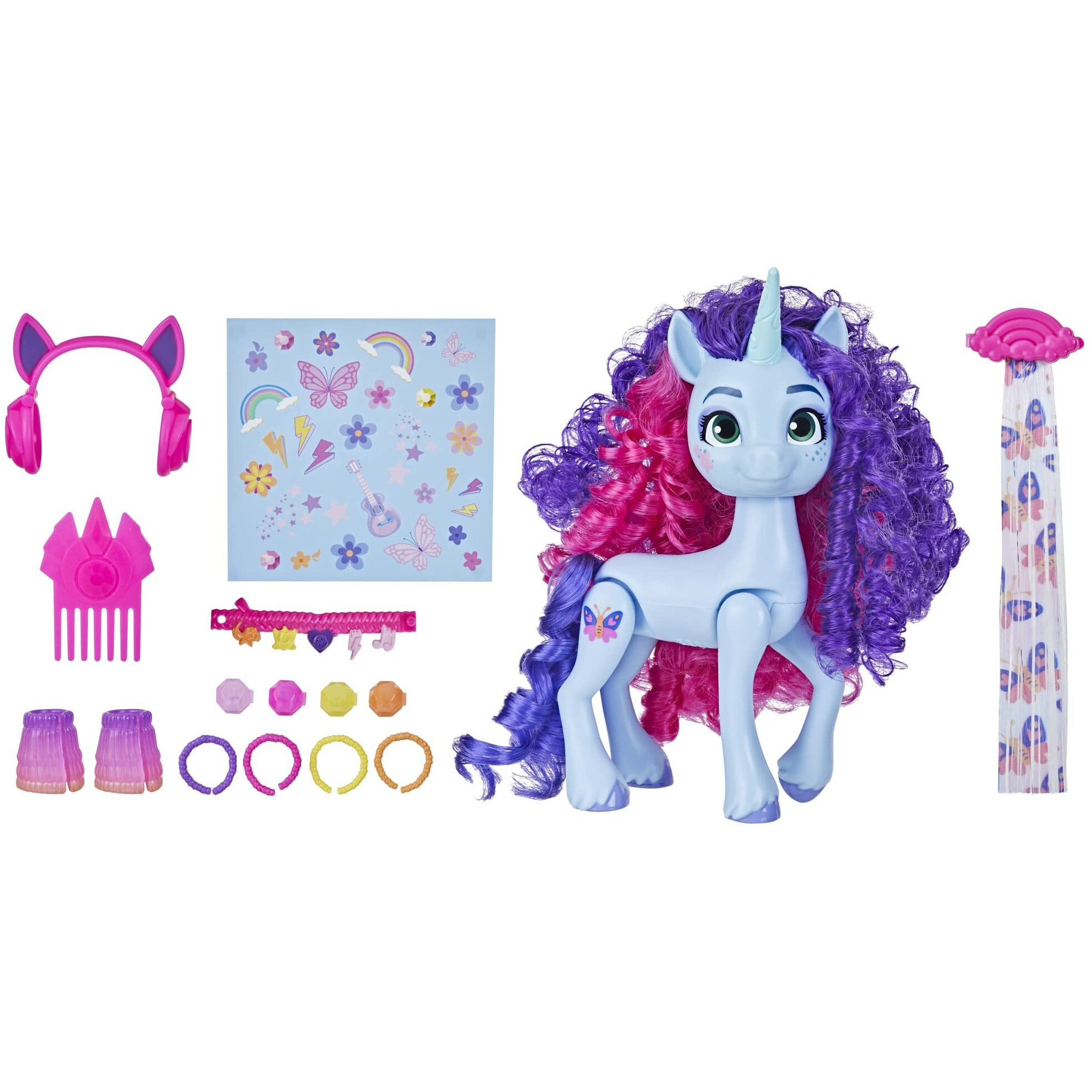 My Little Pony Toys Misty Brightdawn Style Of The Day, 5-Inch Hair Styling Dolls, Toys For 5 Year Old Girls And Boys