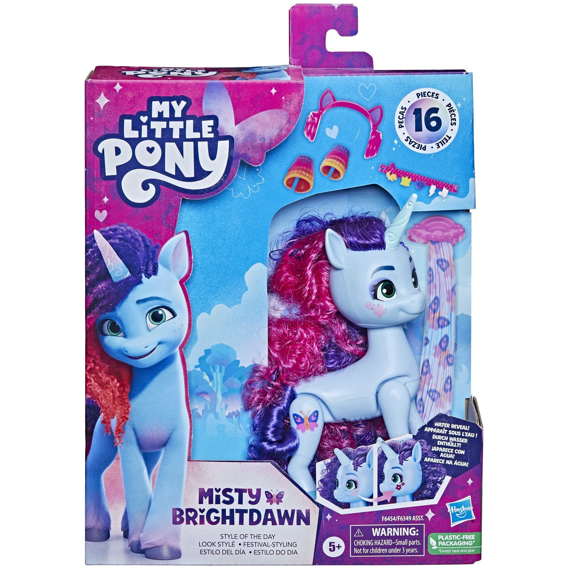 My Little Pony Toys Misty Brightdawn Style Of The Day, 5-Inch Hair Styling Dolls, Toys For 5 Year Old Girls And Boys