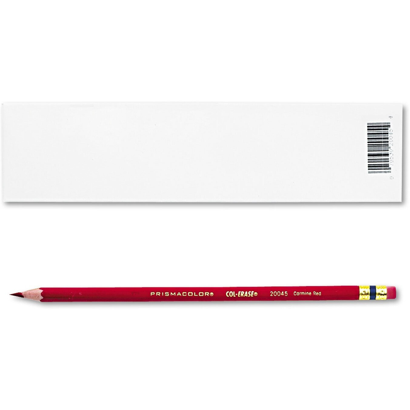 Prismacolor 20045 Col-Erase Pencil W/Eraser Carmine Red Lead/Barrel Dozen