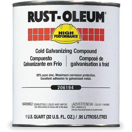 Rust-Oleum Cold Galvanizing Compound Flat 1 Quart
