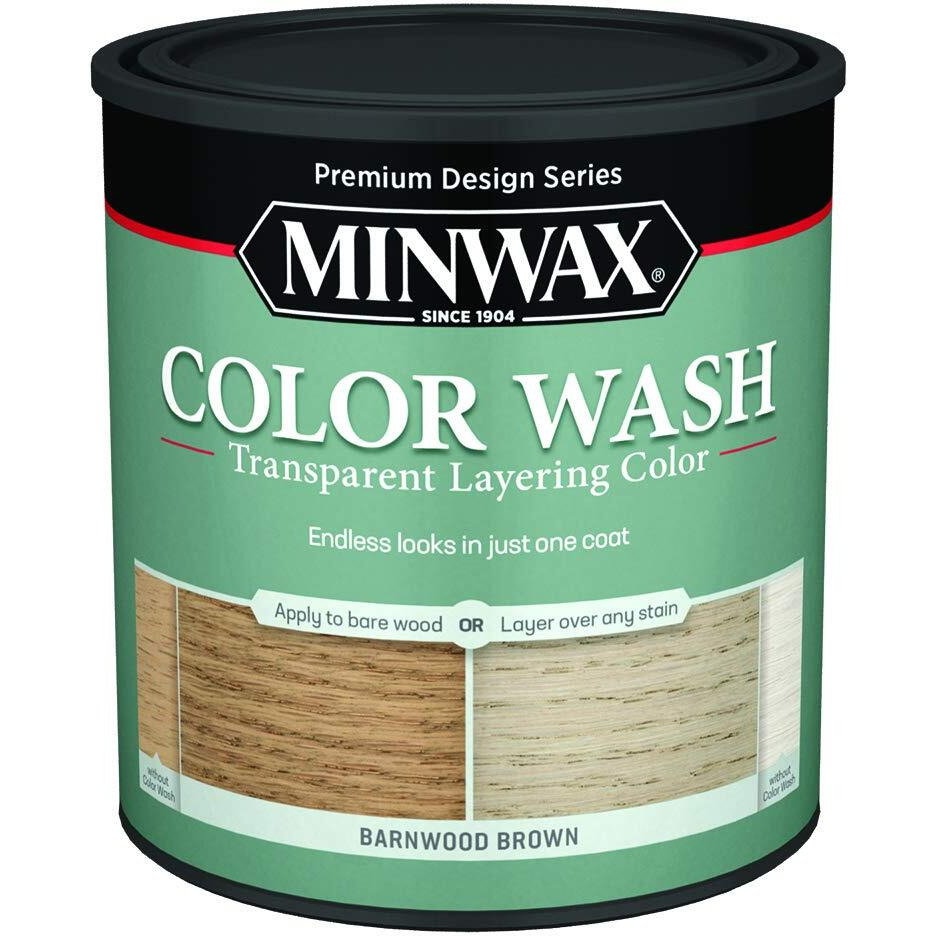 Minwax 404140000 Wash Transparent Layering Color, Barnwood Brown, 171 Ounce