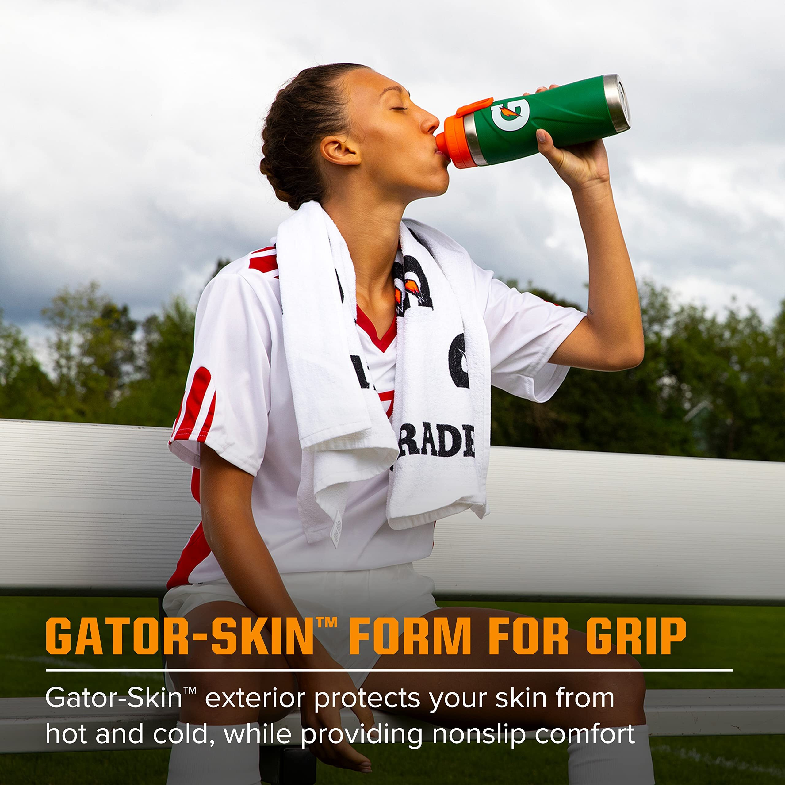 Gatorade Stainless Steel Sport Bottle, 26Oz, Double-Wall Insulation