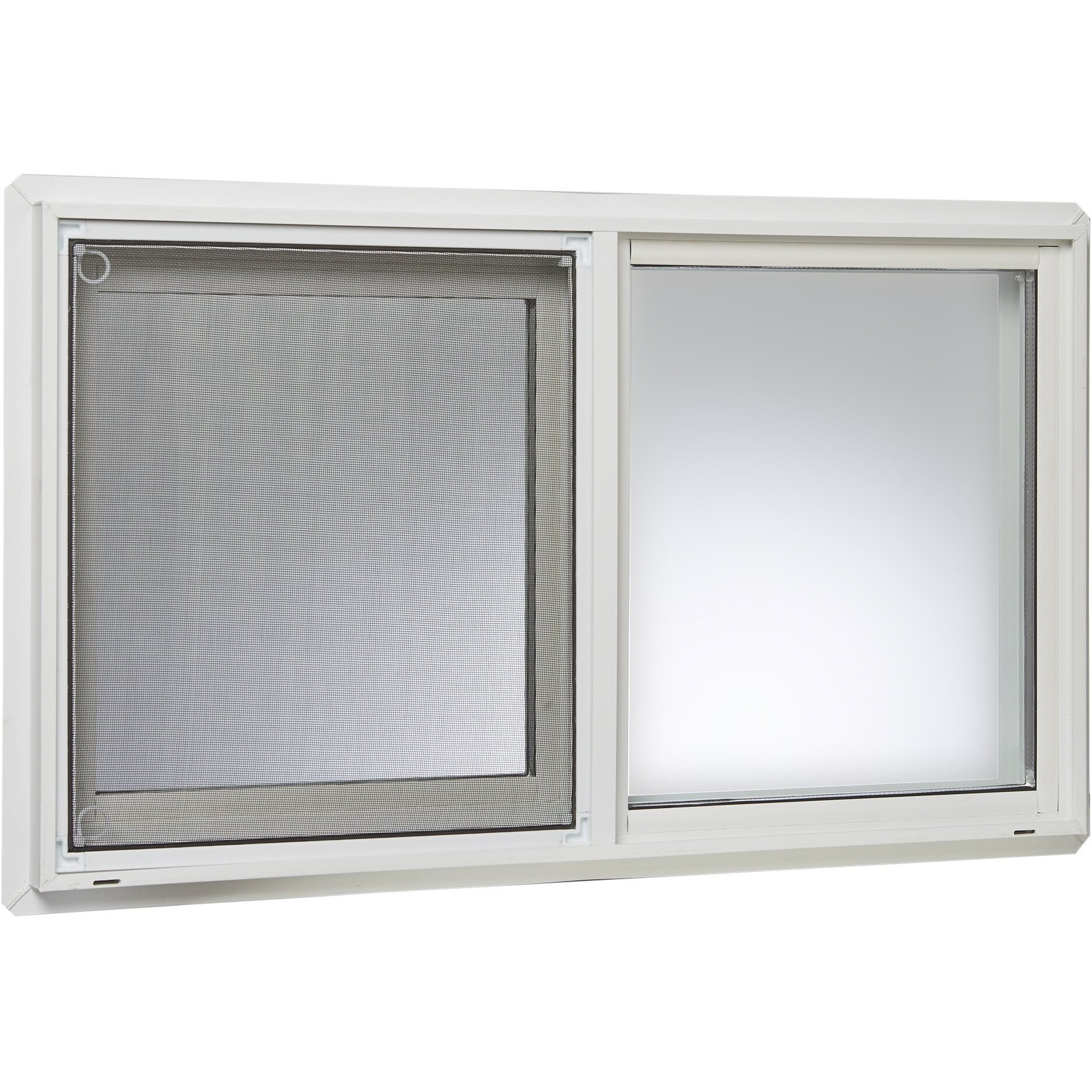 Park Ridge Products Vbsi3218Pr Vinyl Basement Slider Window, 32' X 18', White