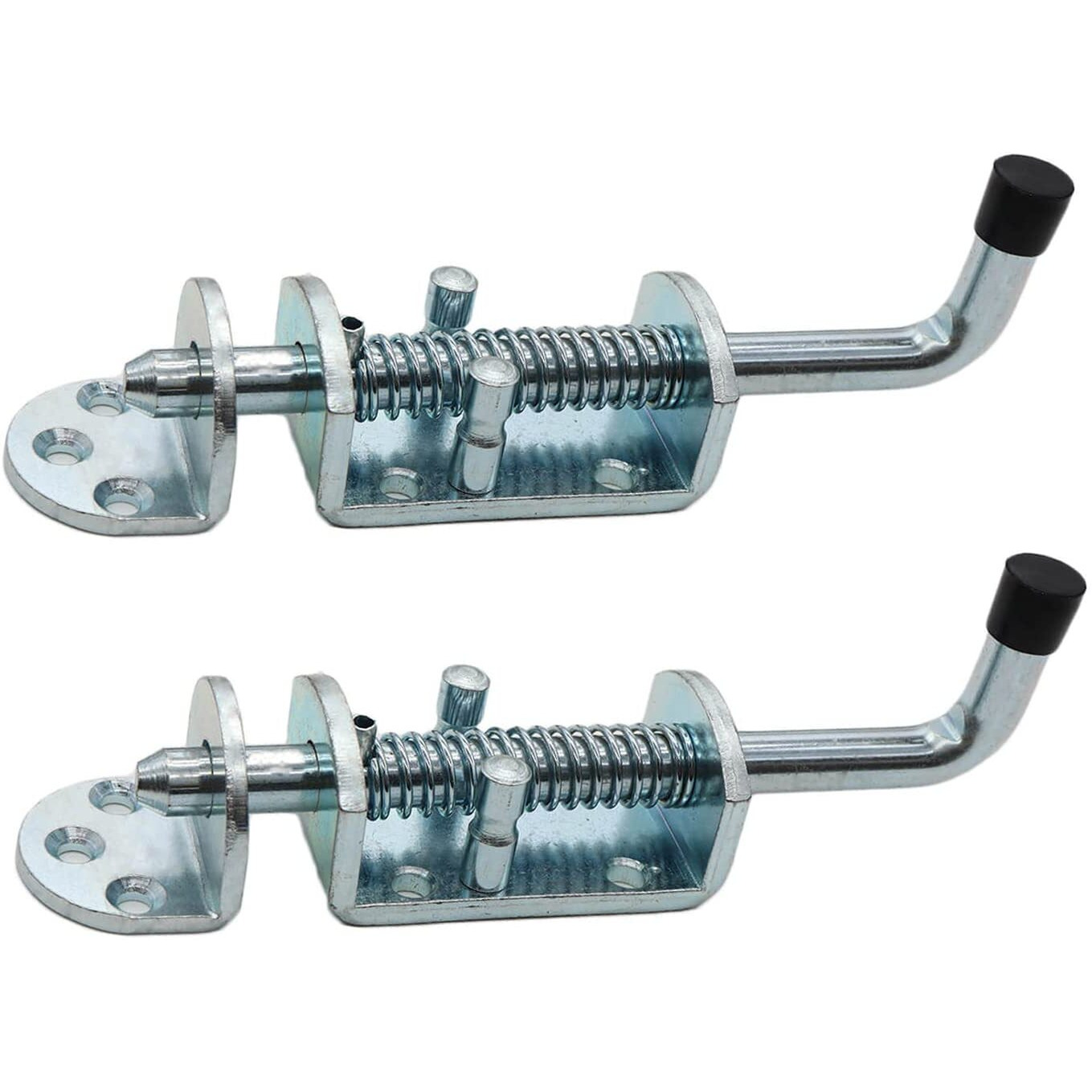 2 Packs 6.5 Inch Heavy Duty Spring Loaded Latch Pin, Sliding Barrel Bolt Door Lock For Chests/Cabinets/Utility Trailer Gate, 2Mm Thickened Interior And Outdoor Latch