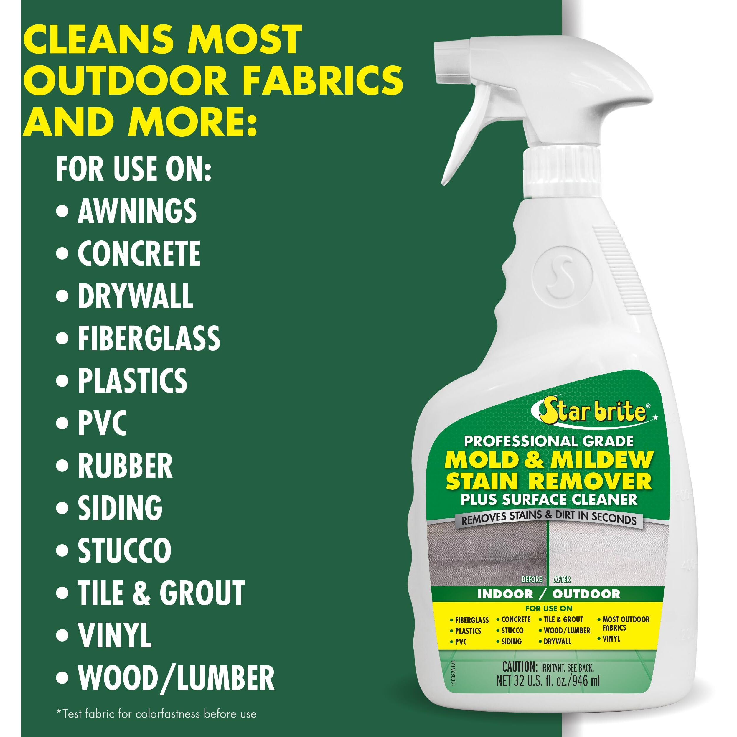 Star Brite Professional Grade Mold & Mildew Stain Remover - 32 Oz (120032)