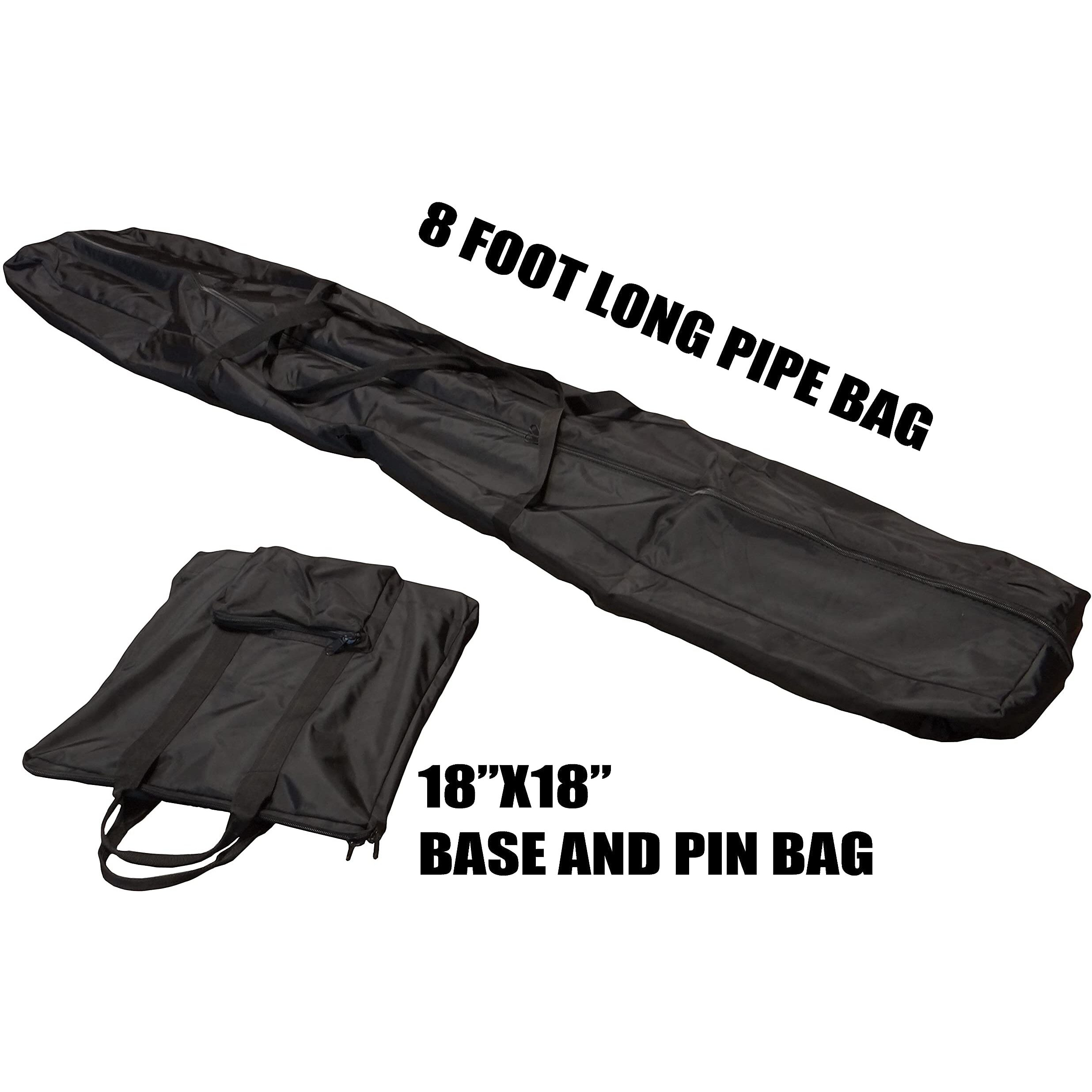 Onlineeei, 8Ft Pipe Bag & Base Bag Set For Use With Quick Backdrop Pipe And Drape Kits
