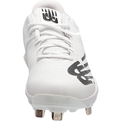 New Balance Men's Fuelcell 4040 V6 Metal Baseball Shoe, White/Black, 10.5