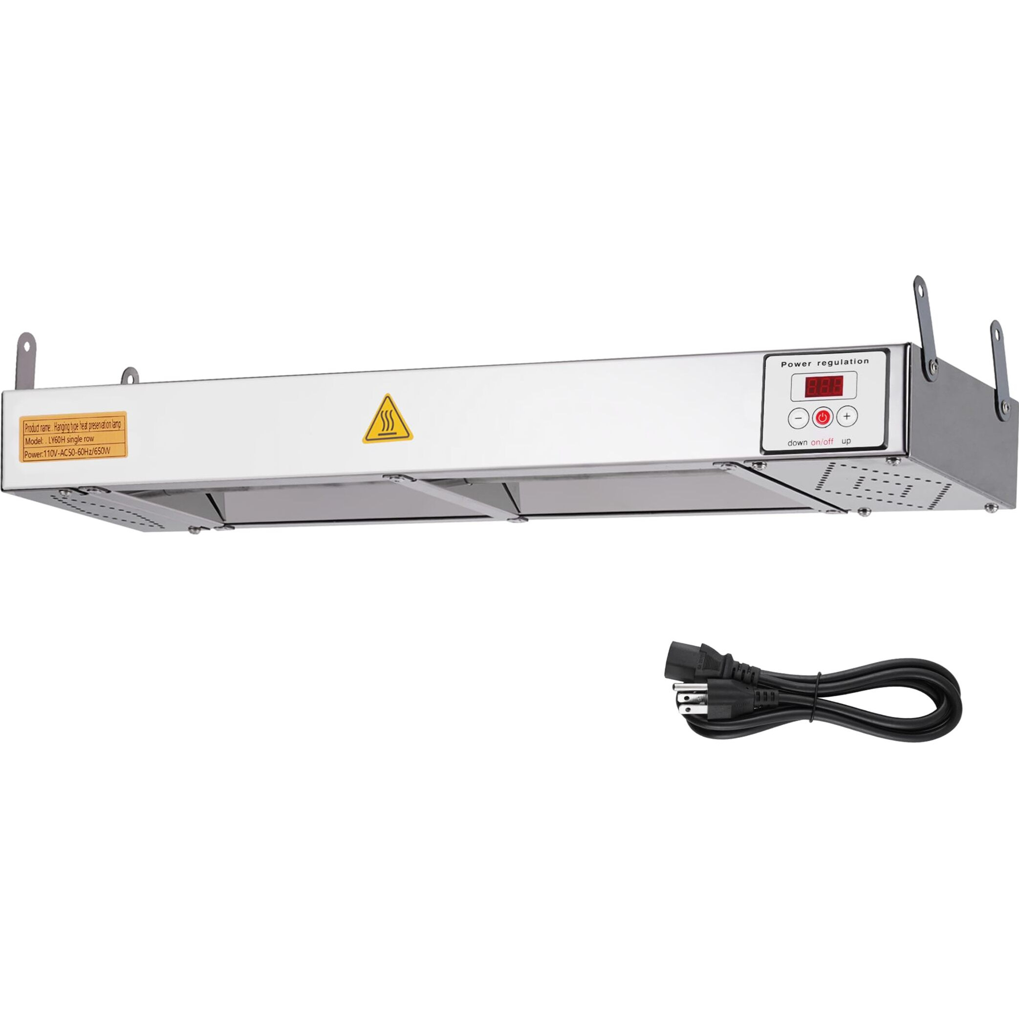 Ymjoinmx Electric Food Warmer With Cord & Plug 24 650W Food Heat Lamp Strip Heater Commercial Food Warmer Food Heating Lamp Heat Lamp For Food