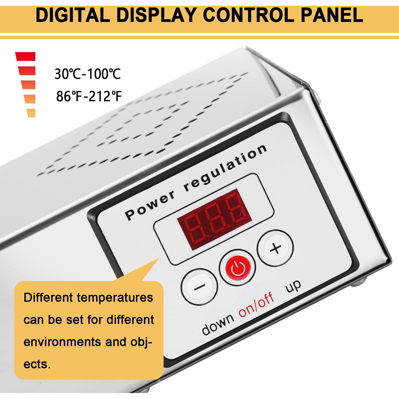 Ymjoinmx Electric Food Warmer With Cord & Plug 24 650W Food Heat Lamp Strip Heater Commercial Food Warmer Food Heating Lamp Heat Lamp For Food