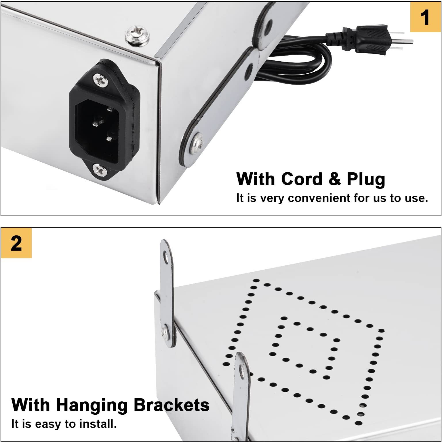 Ymjoinmx Electric Food Warmer With Cord & Plug 24 650W Food Heat Lamp Strip Heater Commercial Food Warmer Food Heating Lamp Heat Lamp For Food