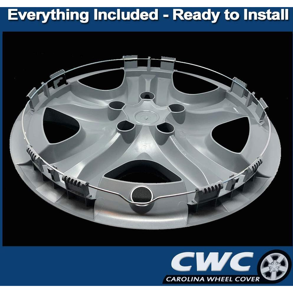 Premium Replica Hubcap Set, Replacement For Toyota Rav4 2013-2015, 17-Inch Wheel Covers (4 Pieces)