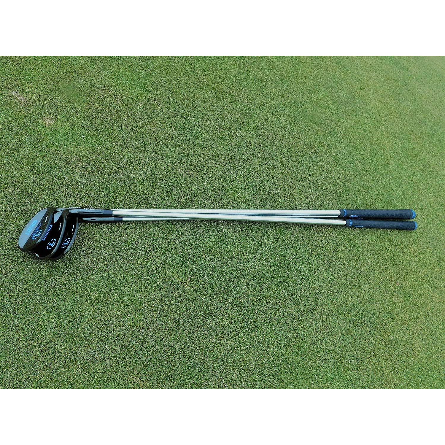 Lazrus Premium Forged Golf Wedge Set For Men - 52 56 60 Degree Golf Wedges + Milled Face For More Spin - Great Golf Gift (Black Right Handed, Rh, Black 50,54,58 Set)