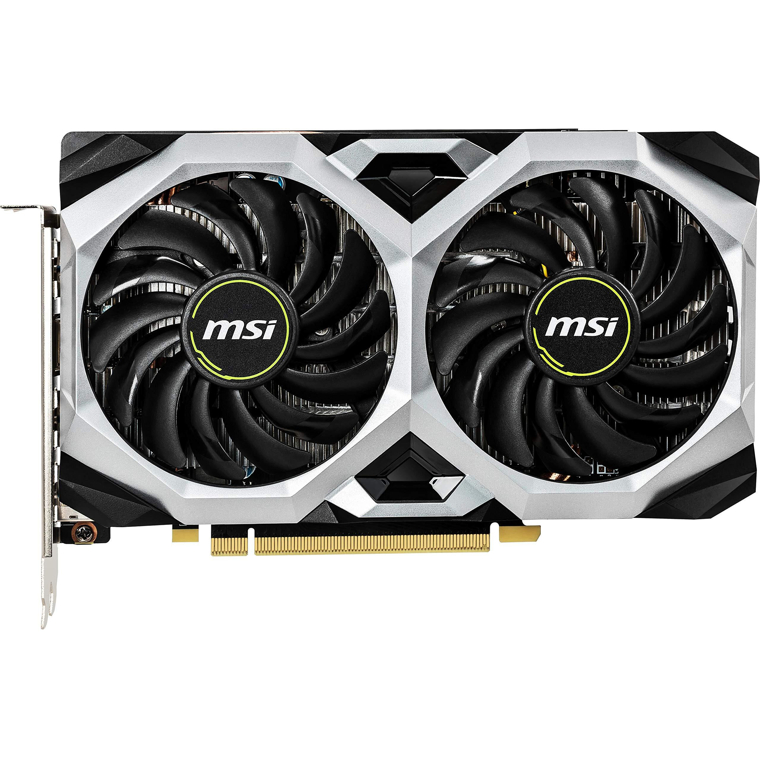 Msi Gaming Geforce Gtx 1660 Ti 192-Bit Hdmi/Dp 6Gb Gdrr6 Hdcp Support Directx 12 Dual Fan Vr Ready Oc Graphics Card (Gtx 1660 Ti Ventus Xs 6G Oc)