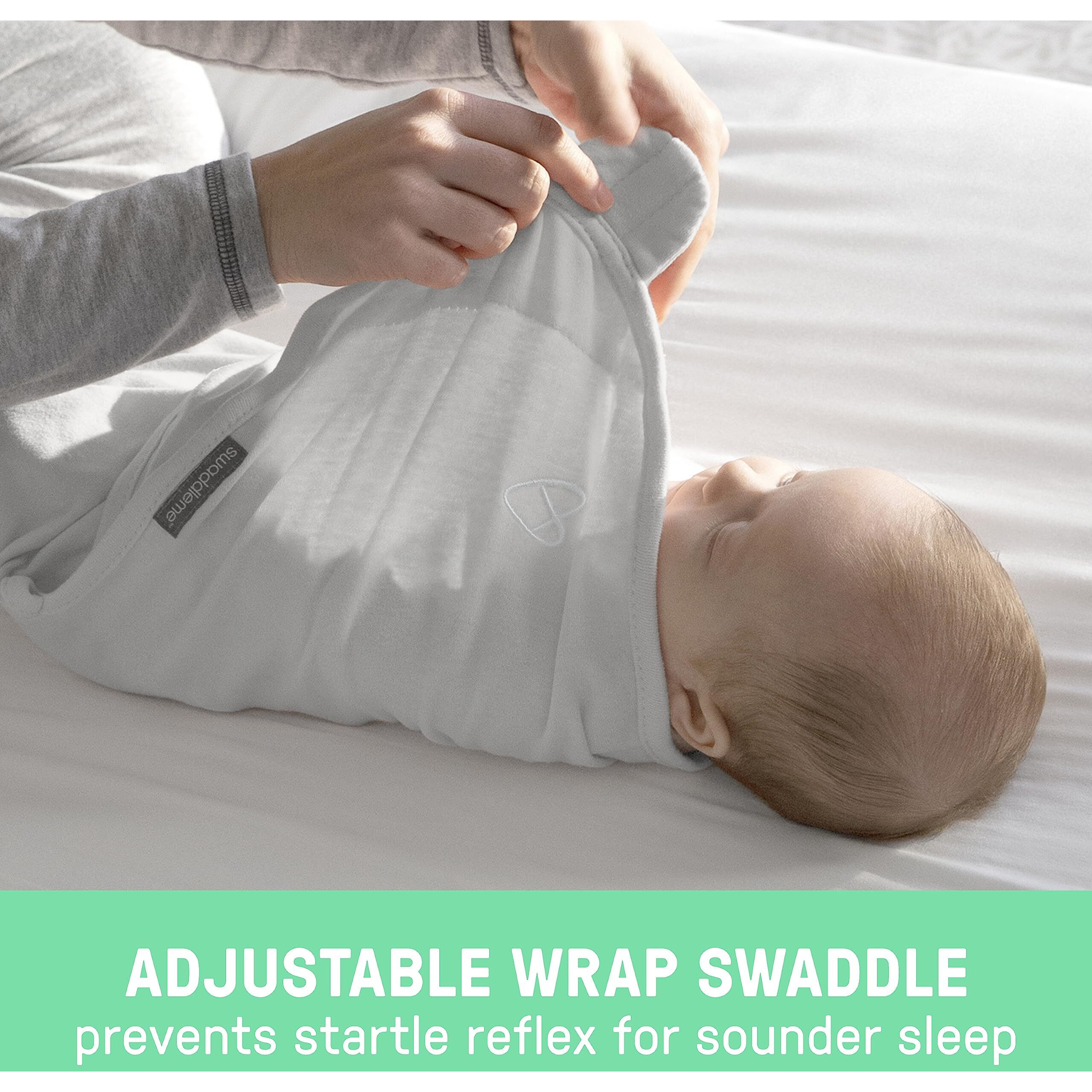 Swaddleme By Ingenuity Original Swaddle - Size Small/Medium, 0-3 Months, 3-Pack (Criss Cross Polka Dot)