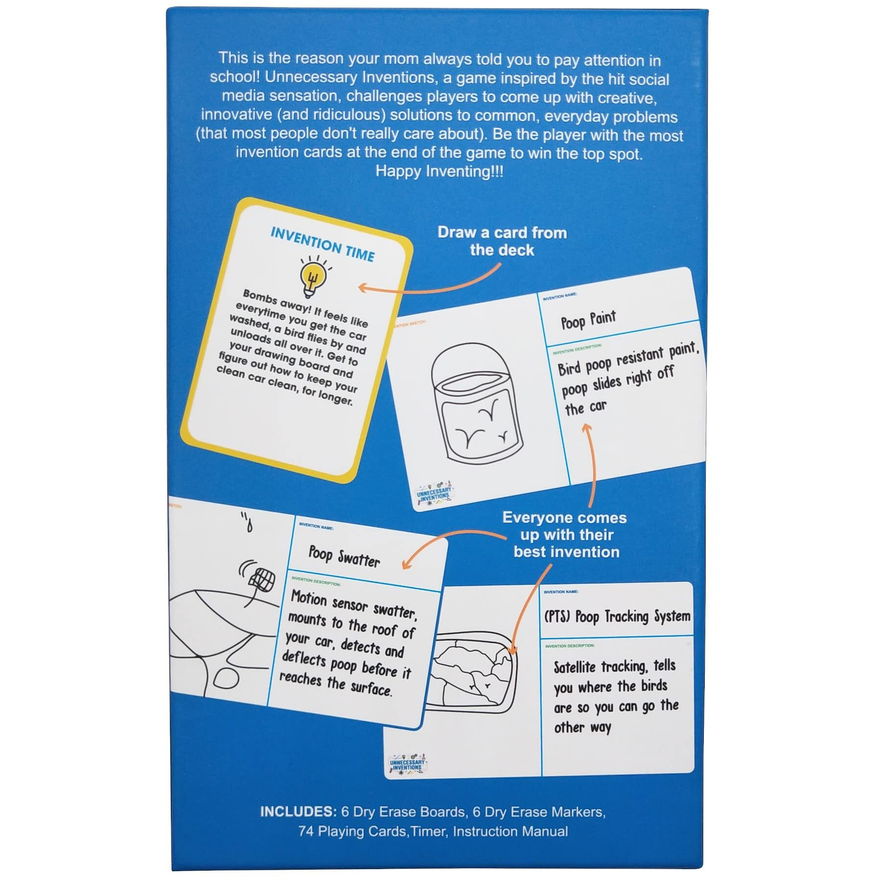 Funderdome Unnecessary Inventions - The Game Where You Invent Things To Solve Problems That Dont Really Matter, Ages 12+ For 4-8 Players