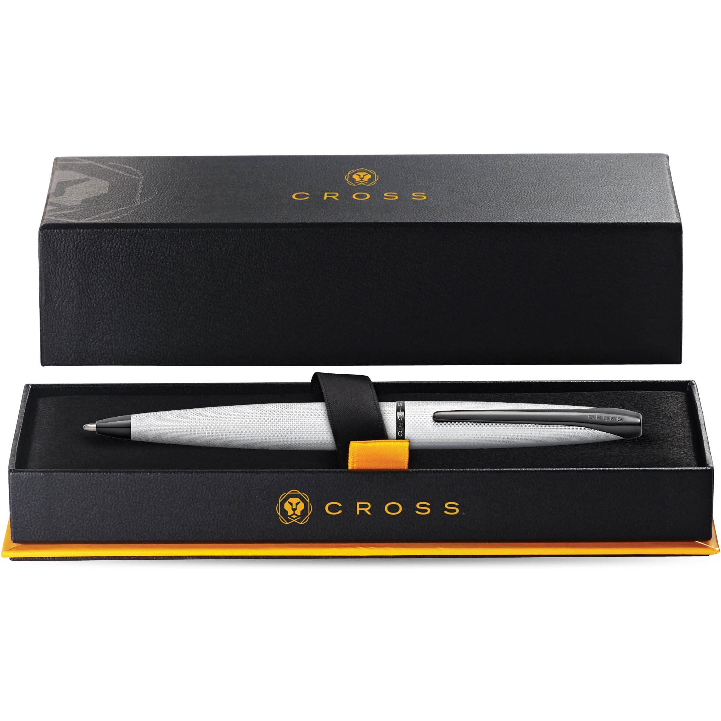 Cross Atx Refillable Ballpoint Pen, Medium Ballpen, Includes Premium Gift Box - Brushed Chrome