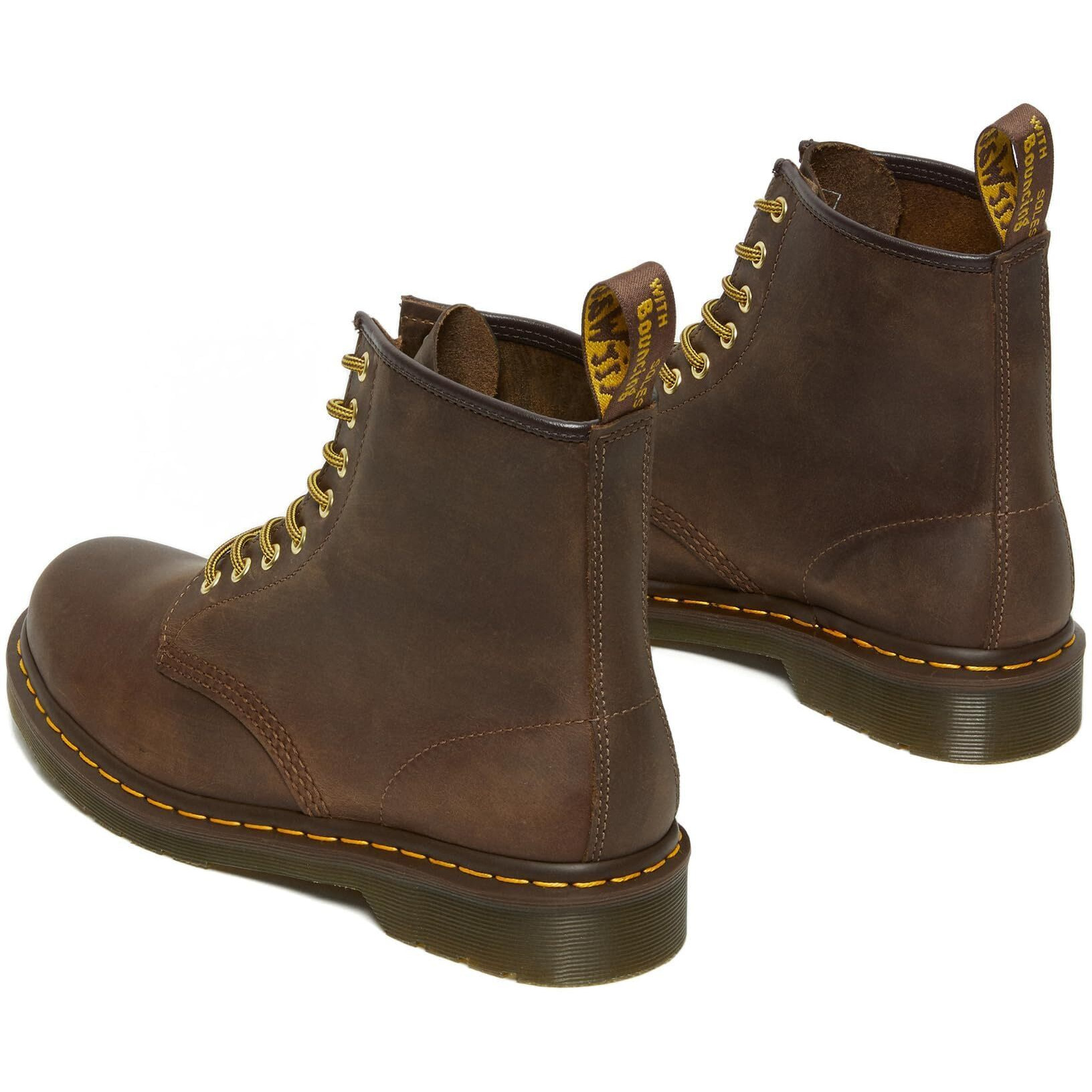 Dr. Martens Unisex 1460 Crazy Horse Leather 8 Eye Boot, Brown, 8 Women/7 Men