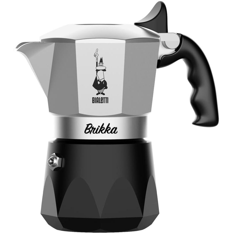 Bialetti Nuova Brikka 2 Cups 2023 | Moka Caffetteria Caff Espresso 0007327