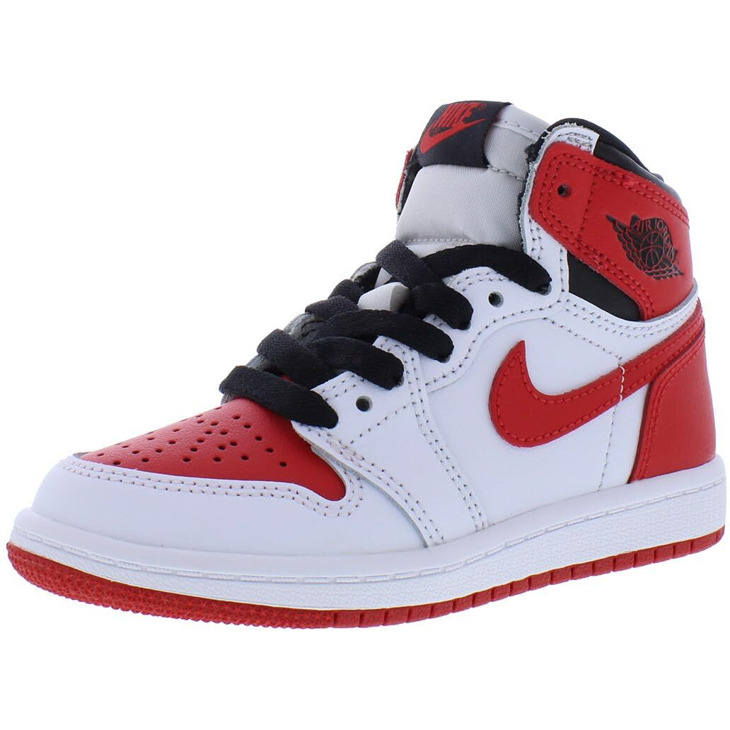 Jordan Boy's 1 Retro High Og (Little Kid) White/University Red/Black 11 Little Kid M