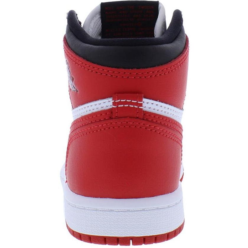 Jordan Boy's 1 Retro High Og (Little Kid) White/University Red/Black 11 Little Kid M