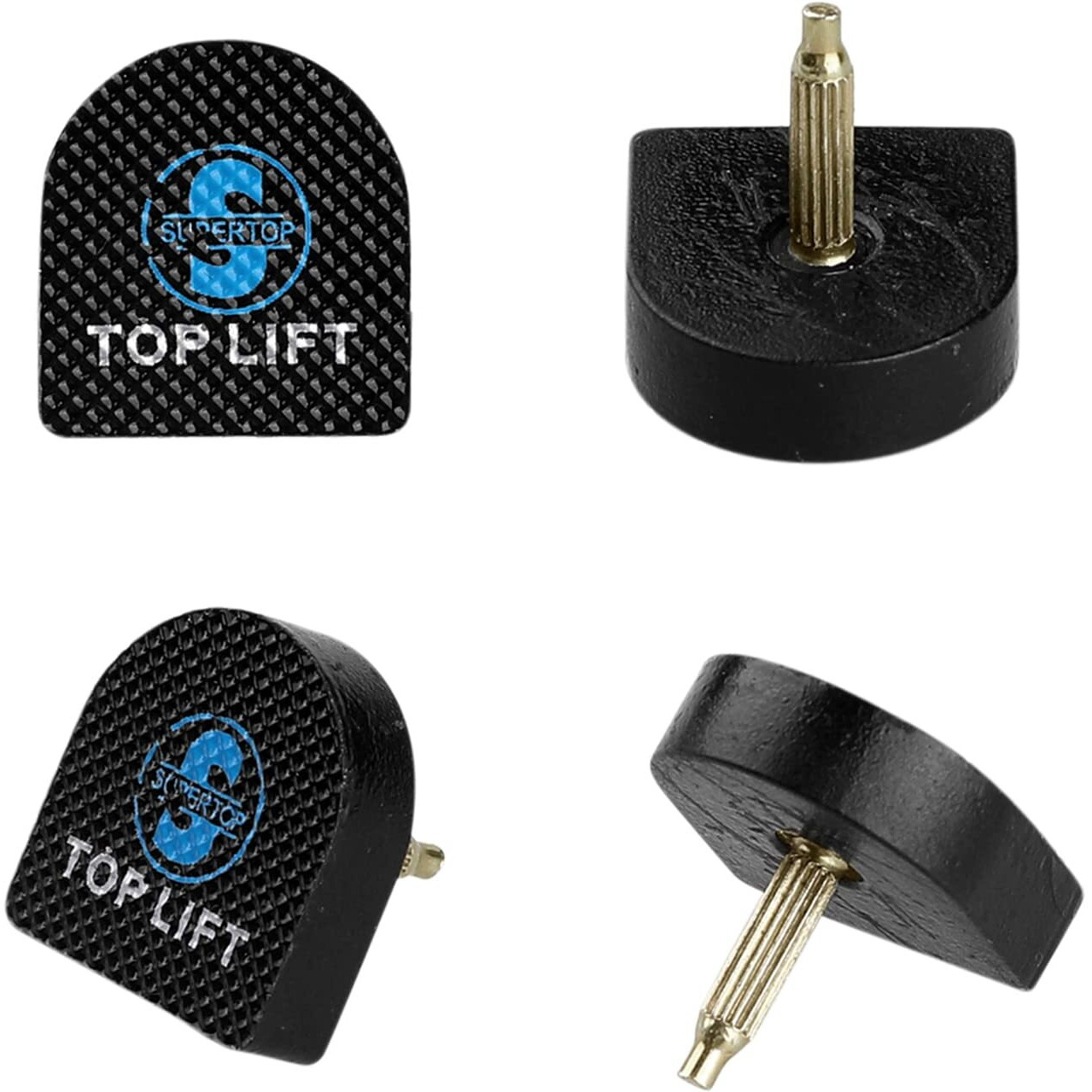 Uxcell Women's Plastic Shoes High Heel Tips 4 Pcs 20Mm X 19Mm 20 X 19 X 20Mm Black