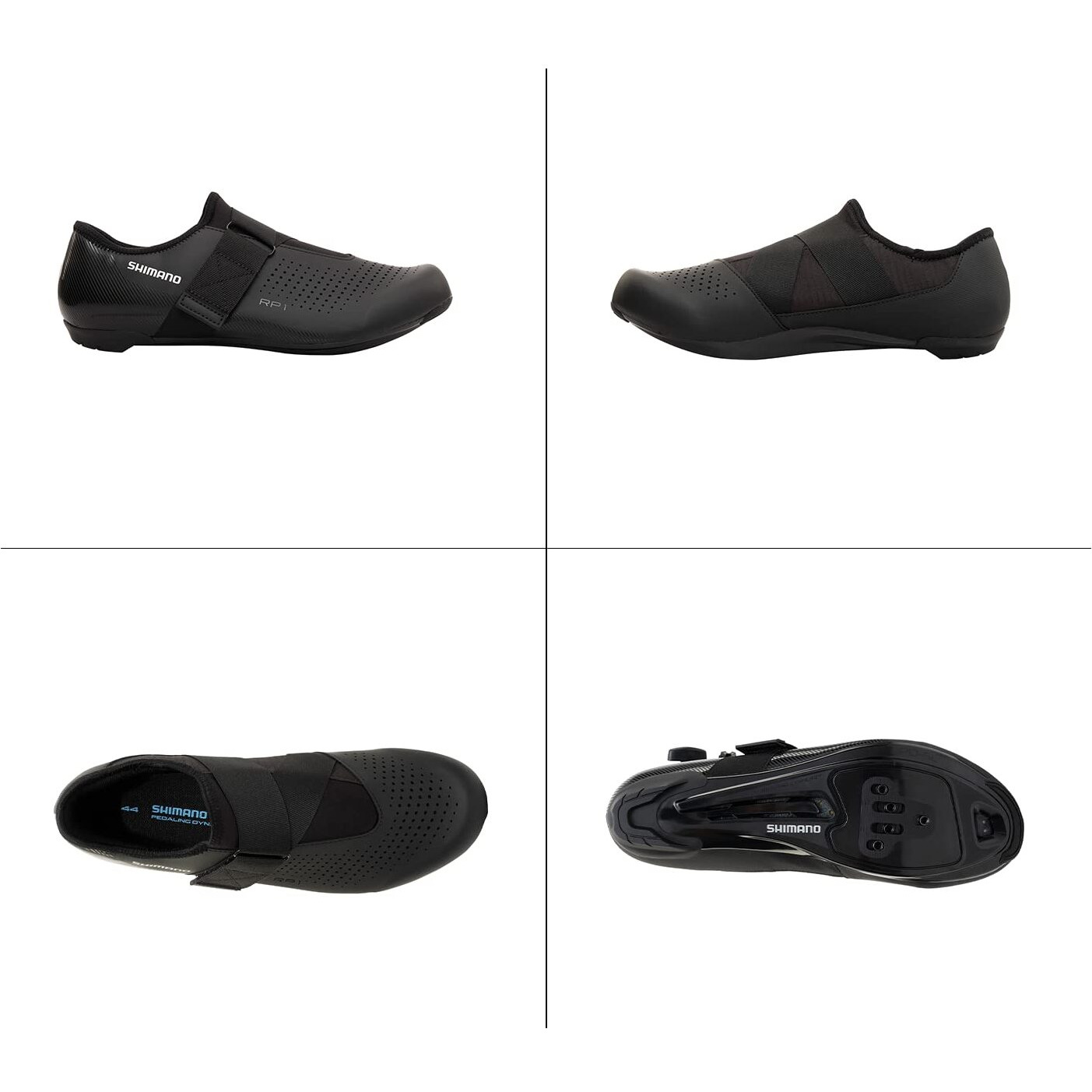 Shimano Sh-Rp101 High Performing All-Rounder Cycling Shoe, Black, 8.5-9 Women / 7.5-8 Men (Eu 41)