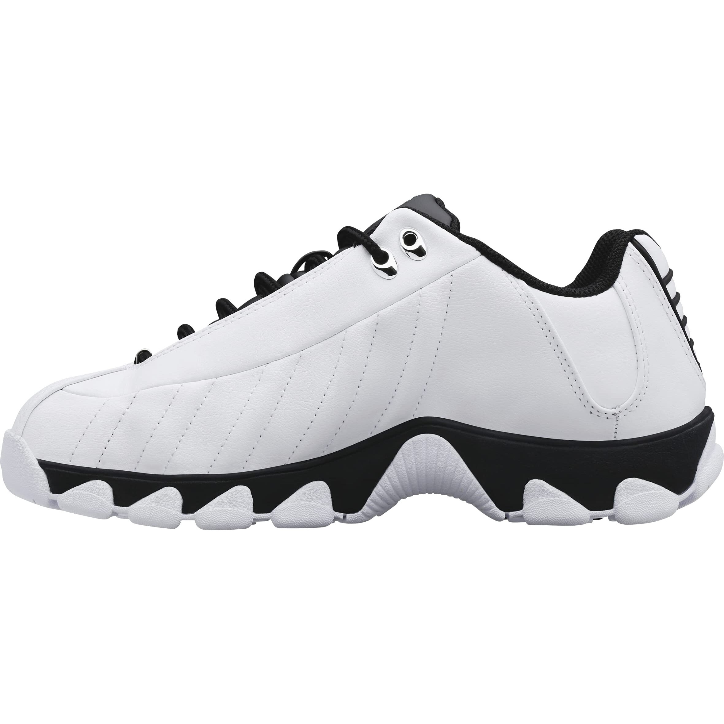K-Swiss Men's St329 Cmf Sneaker, White/Black, 10.5 Xw