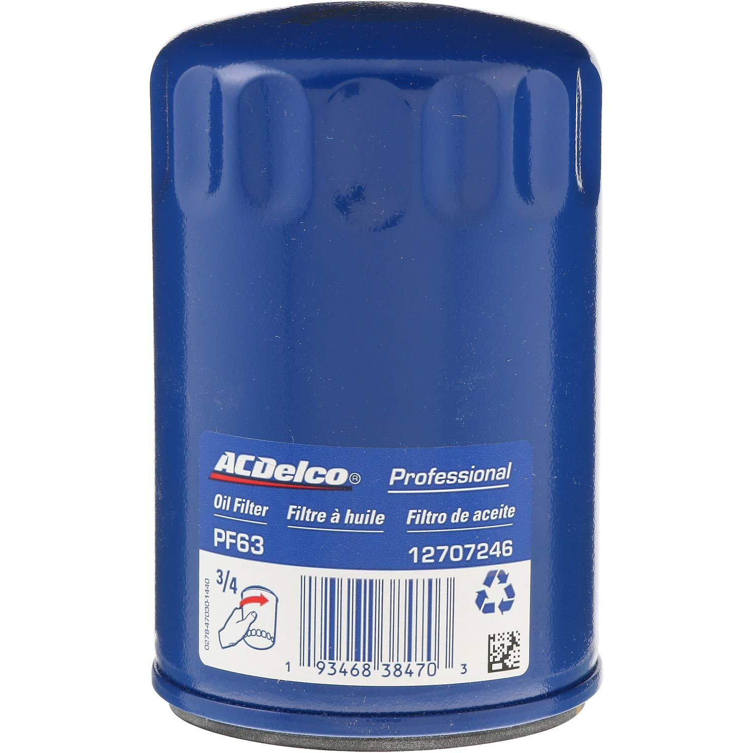 Acdelco Gm Original Equipment Pf63F Durapack Engine Oil Filter (Pack Of 12)