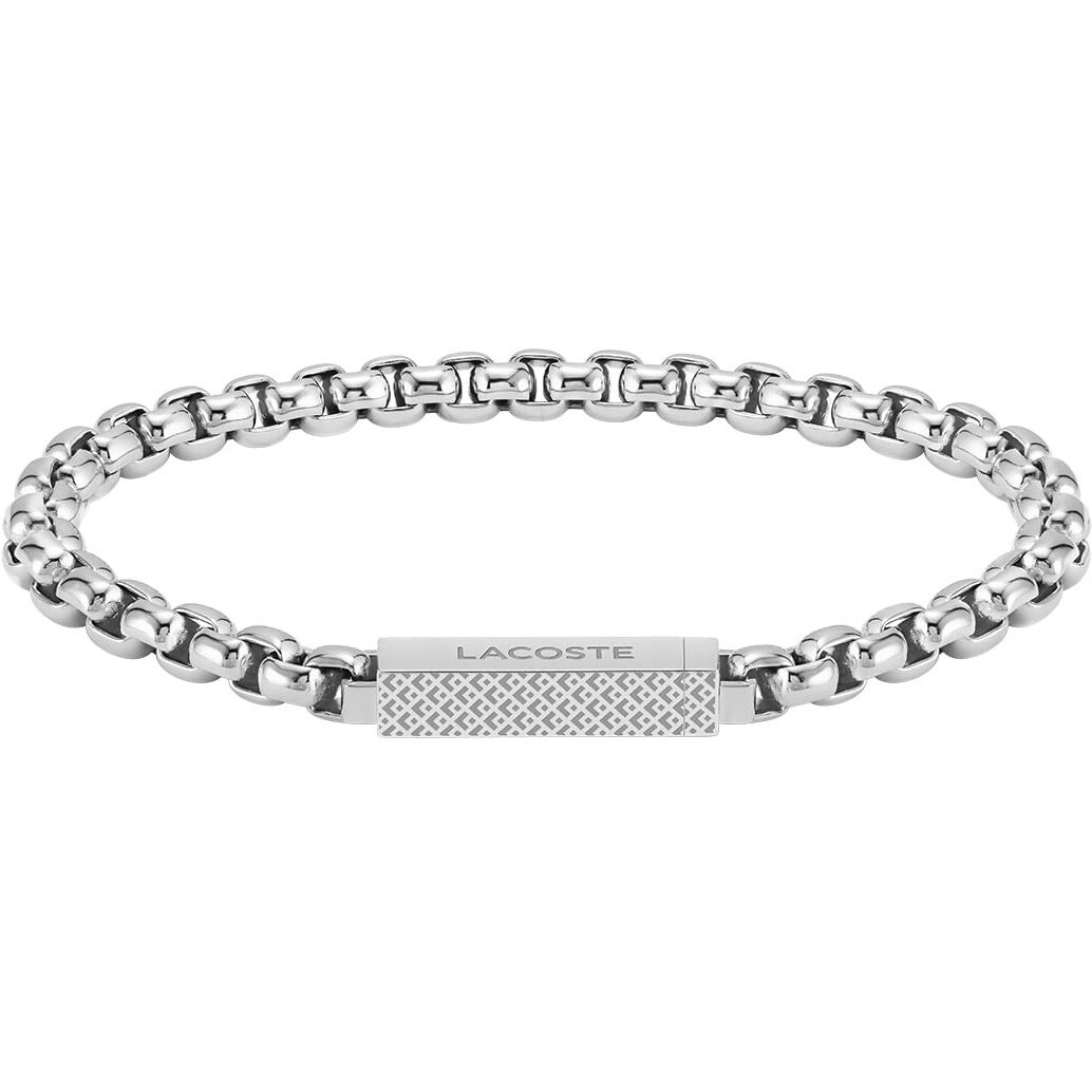 Lacoste L'Essentiel Men's Stainless Steel Chain Bracelets (Model 2040123)
