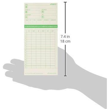 Time Card For Upunch Hn1000, Hn3000, Hn3600 Bundle, 100/Pk