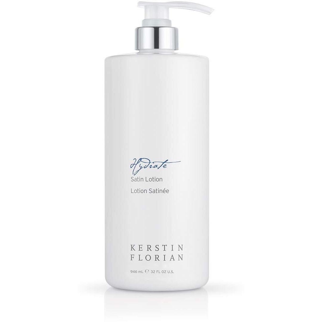 Kerstin Florian Satin Lotion, Body Moisturizer With Aloe And Jojoba, Sooth Dry Skin, Lightweight And Non-Greasy, 946 Ml / 32 Fl Oz.