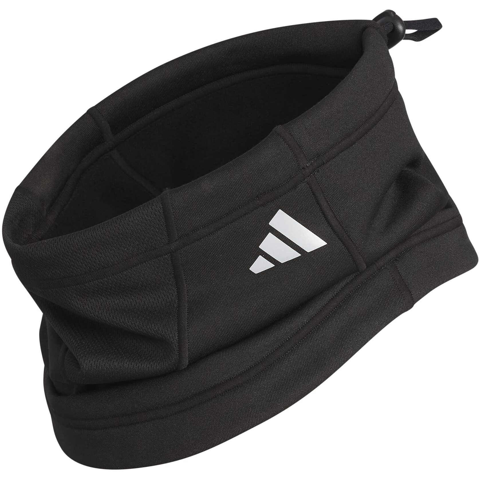 Adidas Alphaskin Neck Warmer, Black/Silver Reflective F23, One_Size