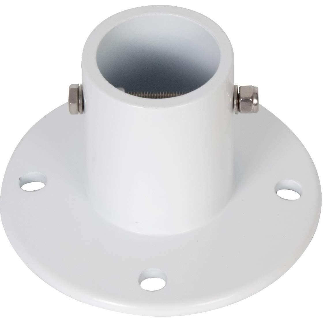 Ecotric Replacement Deck Anchor Flange Cast Aluminum Above Ground Pool Ladders And Handrails - 1 7/8 Inch(1Pc)