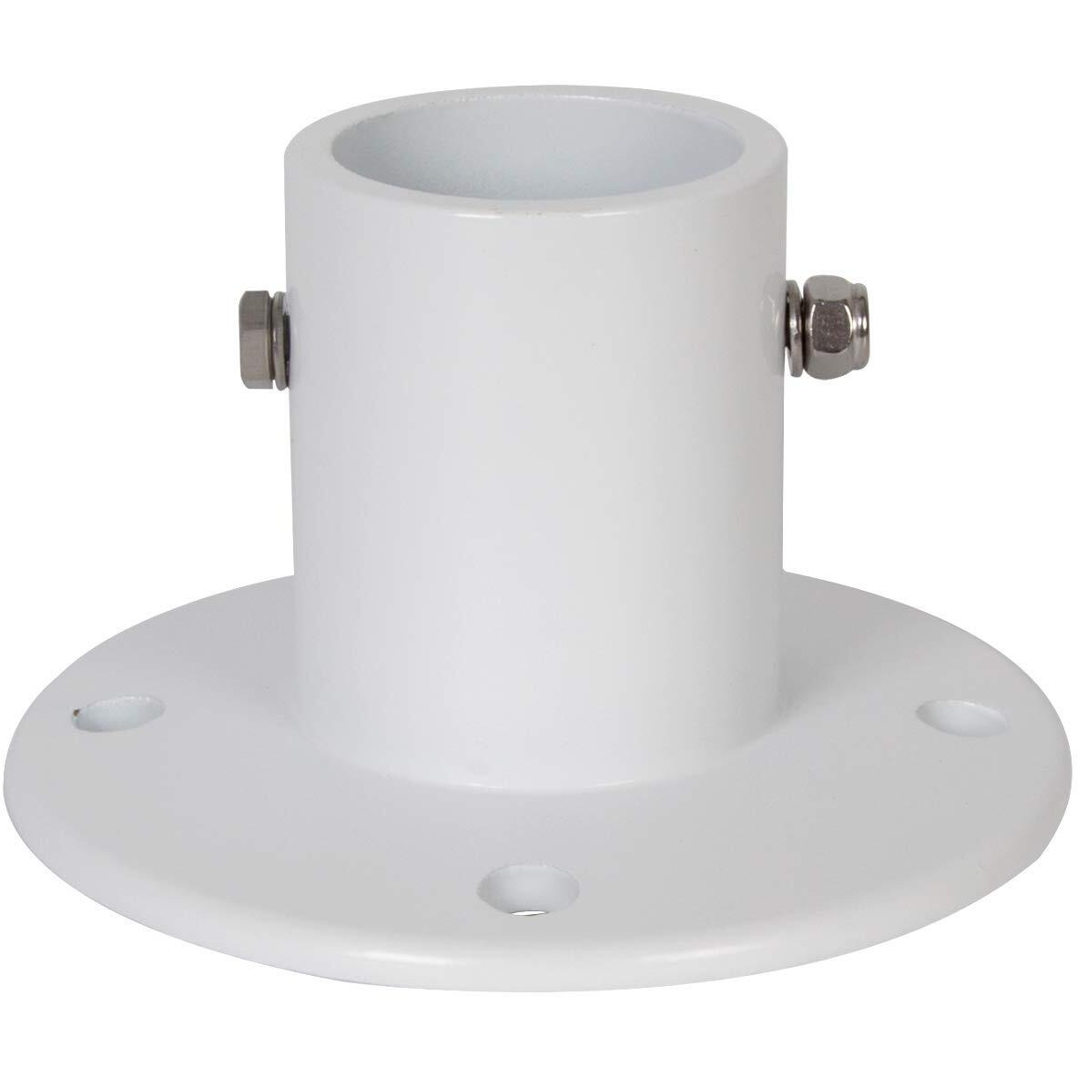 Ecotric Replacement Deck Anchor Flange Cast Aluminum Above Ground Pool Ladders And Handrails - 1 7/8 Inch(1Pc)