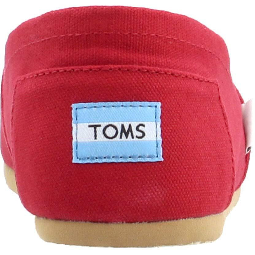 Toms Men's Toms Classic Casual Shoes 8 (Red Canvas )