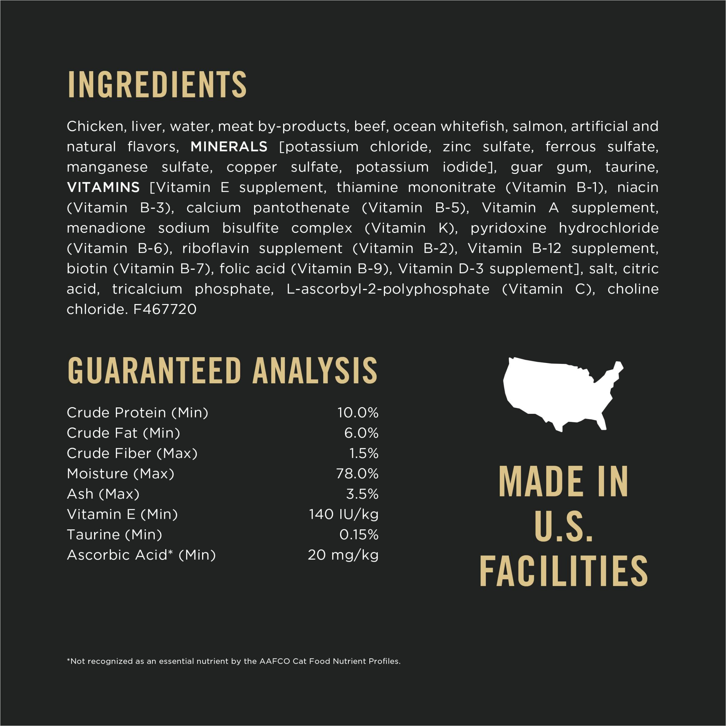 Purina Pro Plan High Protein Senior Wet Cat Food Pate, Senior 11+ Chicken & Beef Entree - (Pack Of 24) 3 Oz. Pull-Top Cans