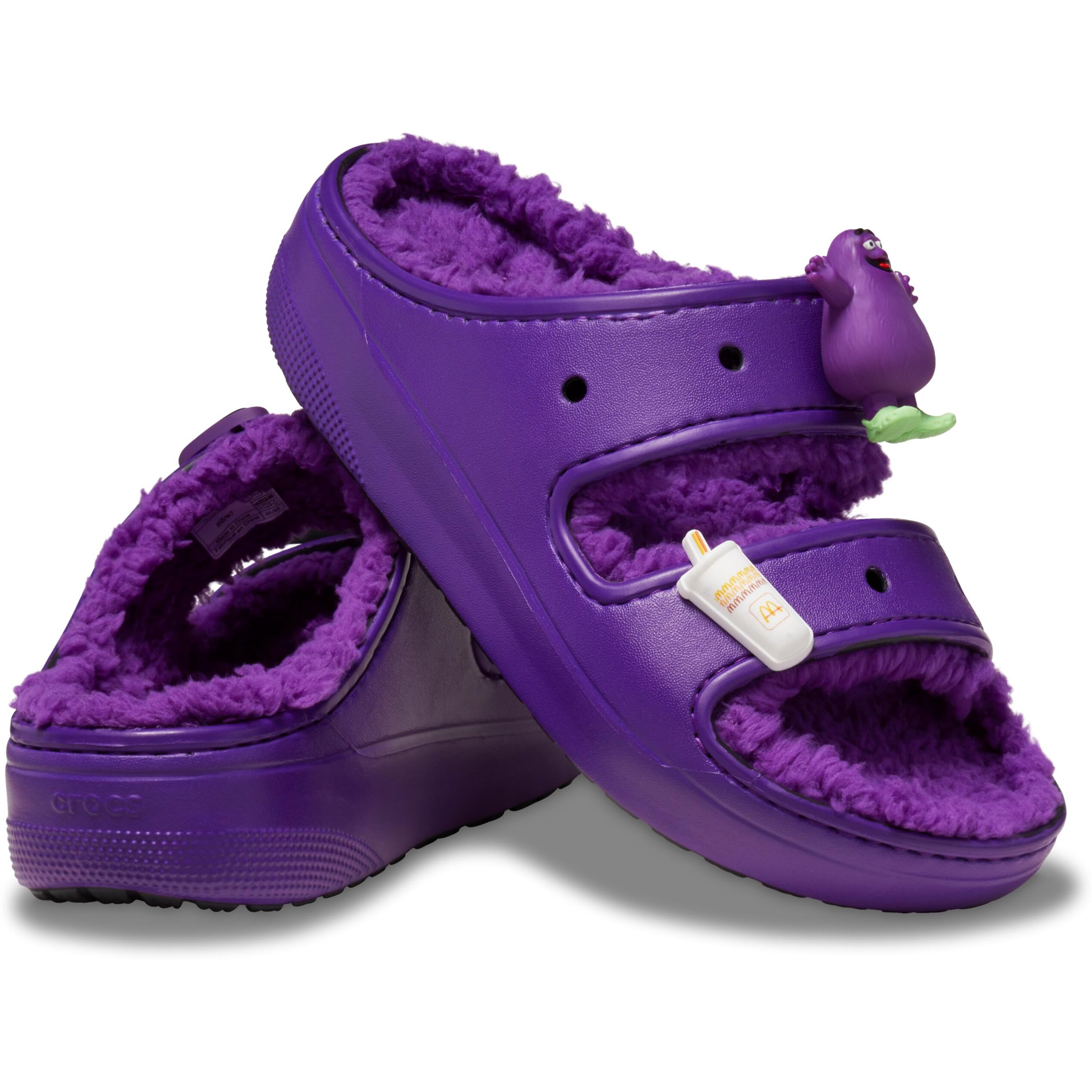 Crocs Unisex Mcdonald's X Cozzzy Sandal Slide, Purple, Numeric_5 Us Men
