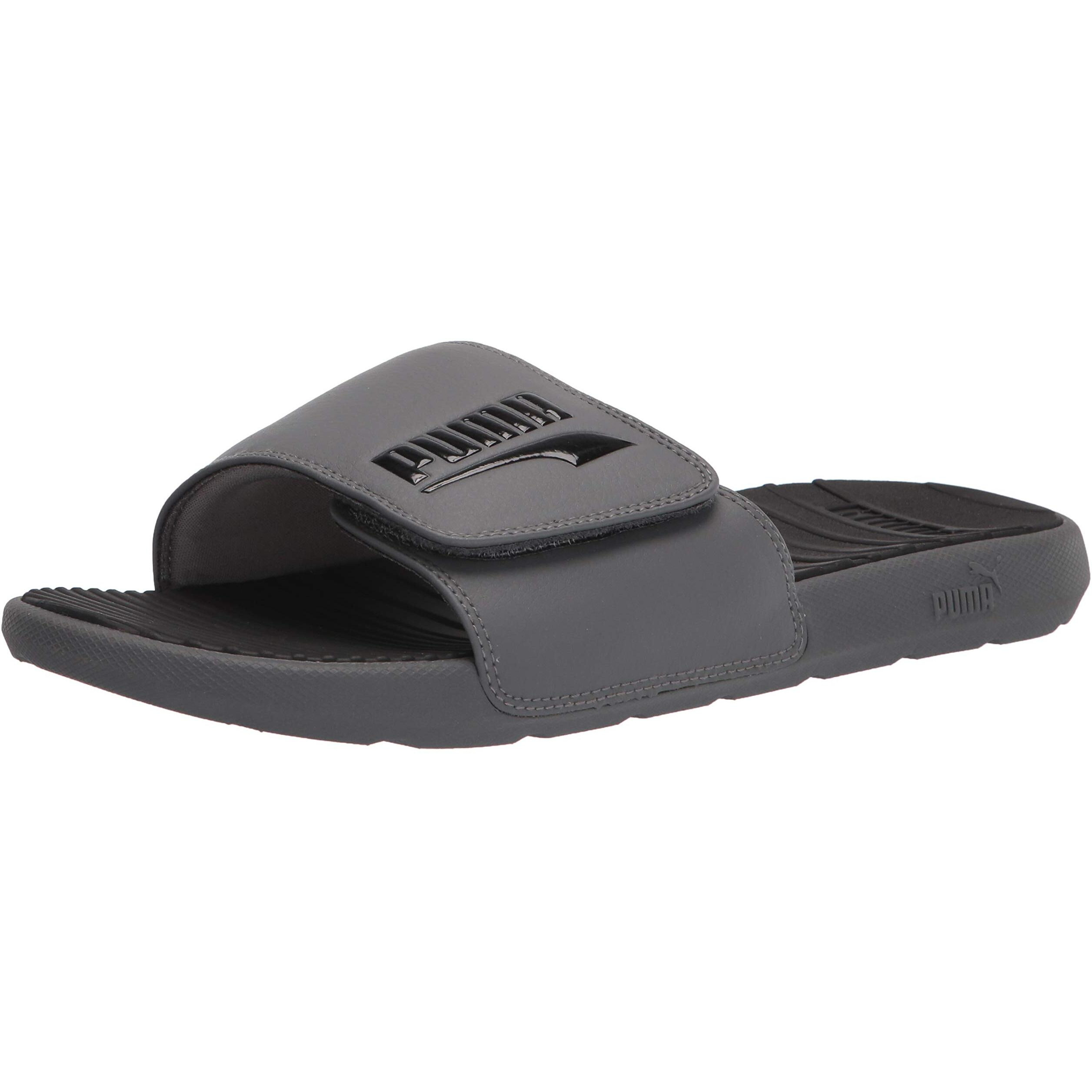 Puma Men's Cool Cat 2.0 Alternative Closure Fs Slide Sandals, Castlerock-Puma Black, 10