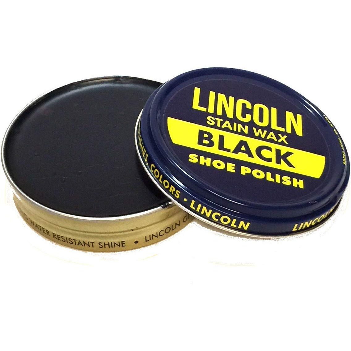 Lincoln Stain Wax Shoe Polish 2 1/8 Oz Color - Black