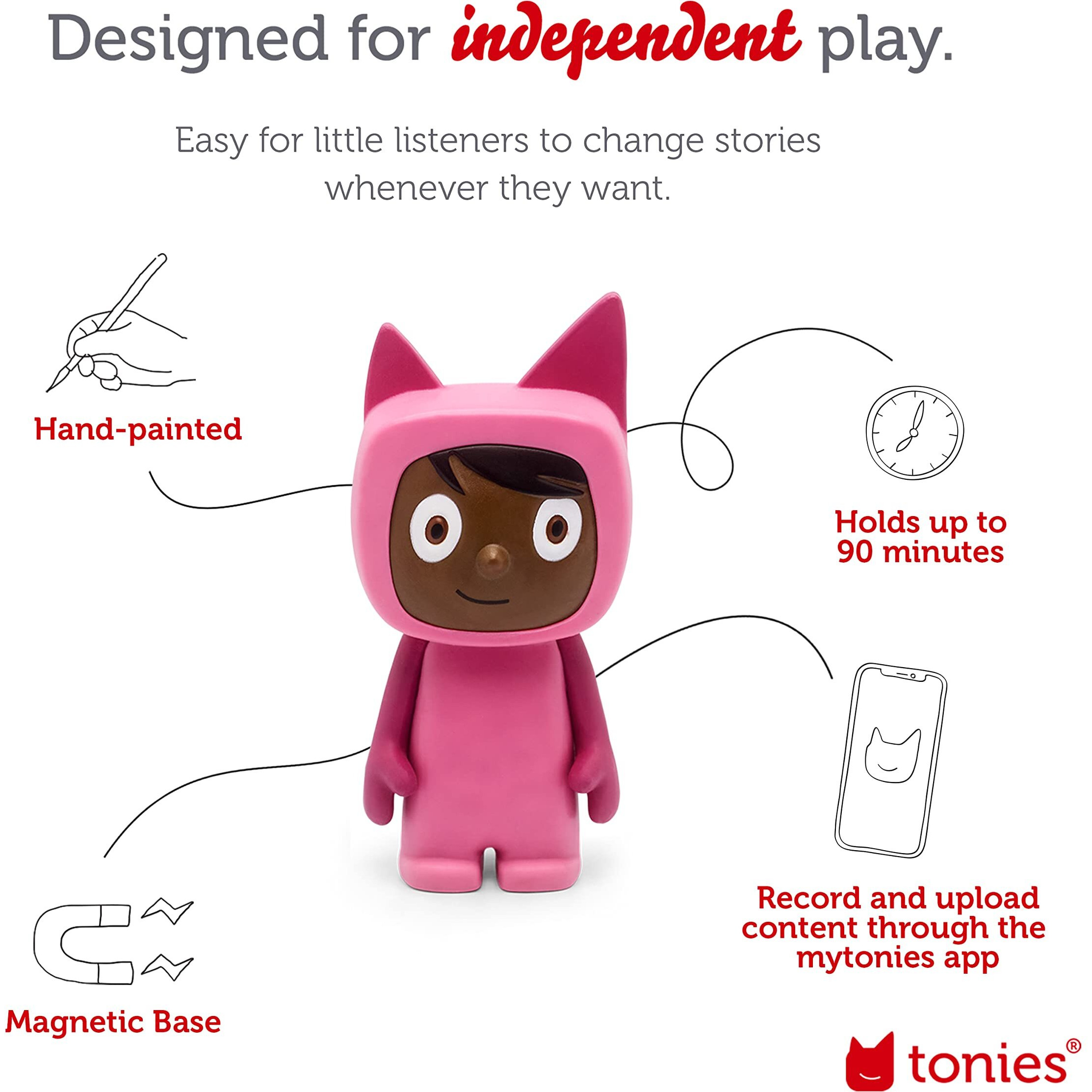 Tonies Creative Audio Character - Pink/Dark