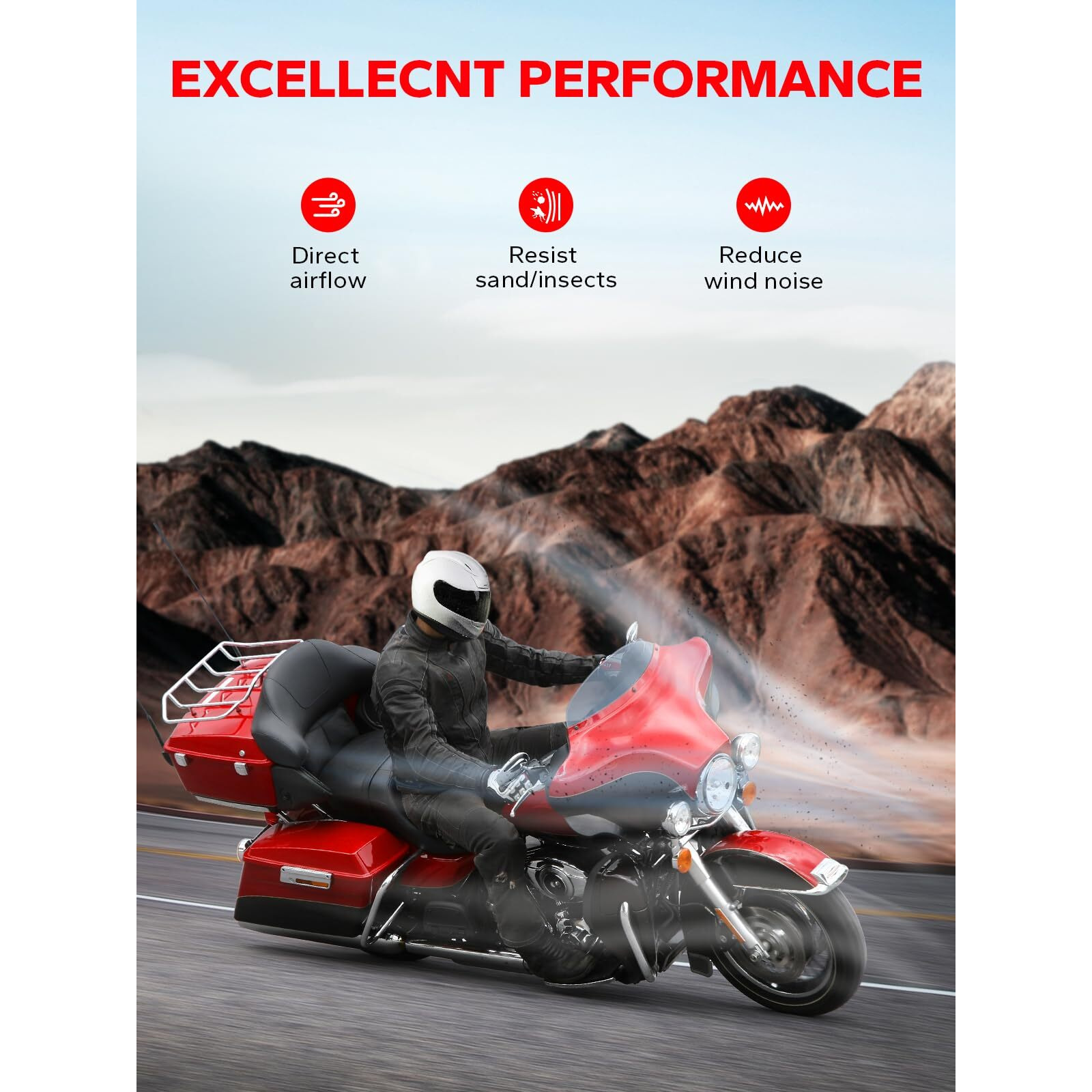 Amazicha Windshield 5&quot Tint Round Windscreen Wind Splitter Deflector 96-13 Compatible For Harley Davidson Touring Electra Glide Street Glide Ultra Classic Ultra Limited Tri Glide Flht Flhx 1996-2013