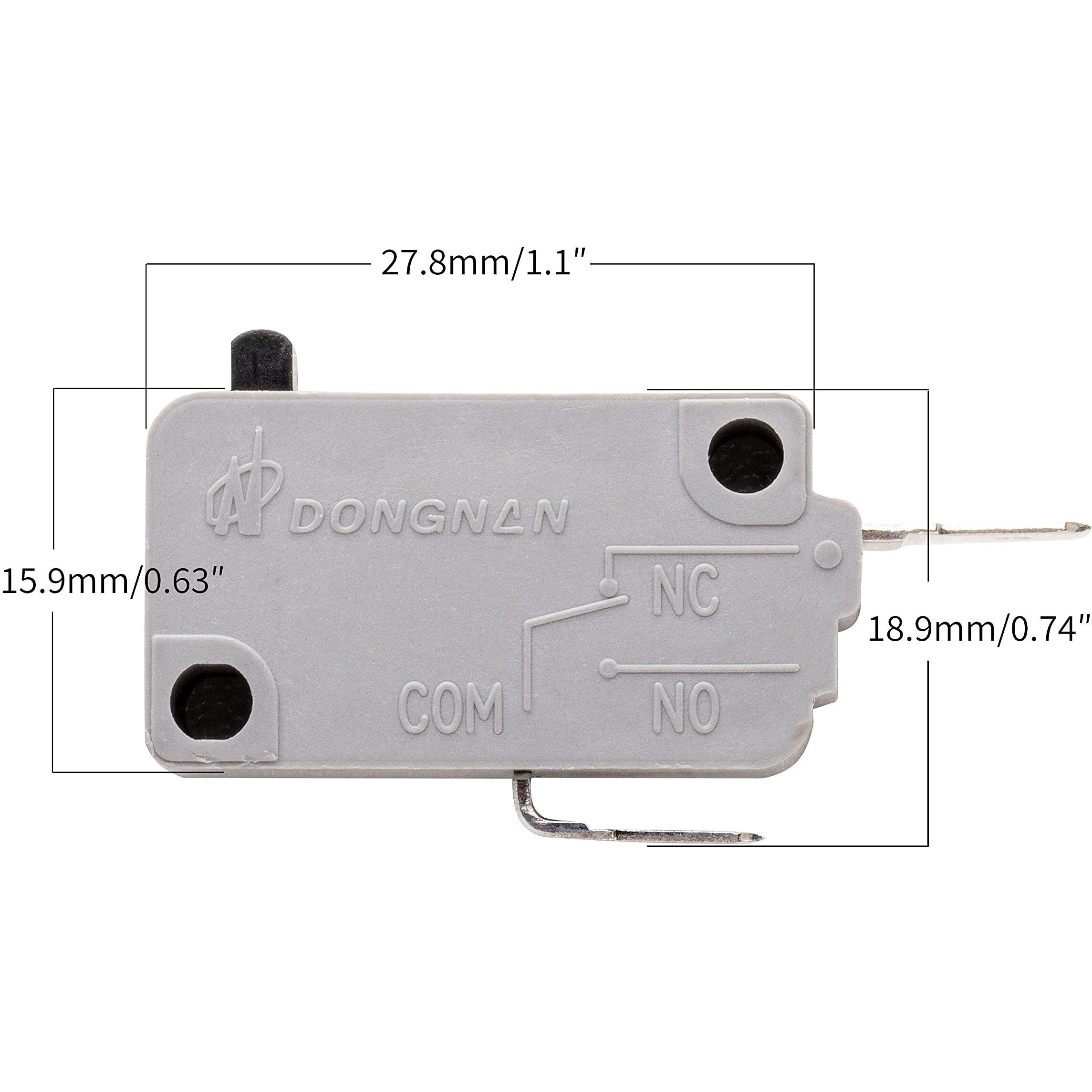 Kw3A Microwave Oven Door Switch 16A 125V/250V Door Interloc (2 Normally Open And 1 Normally Close)