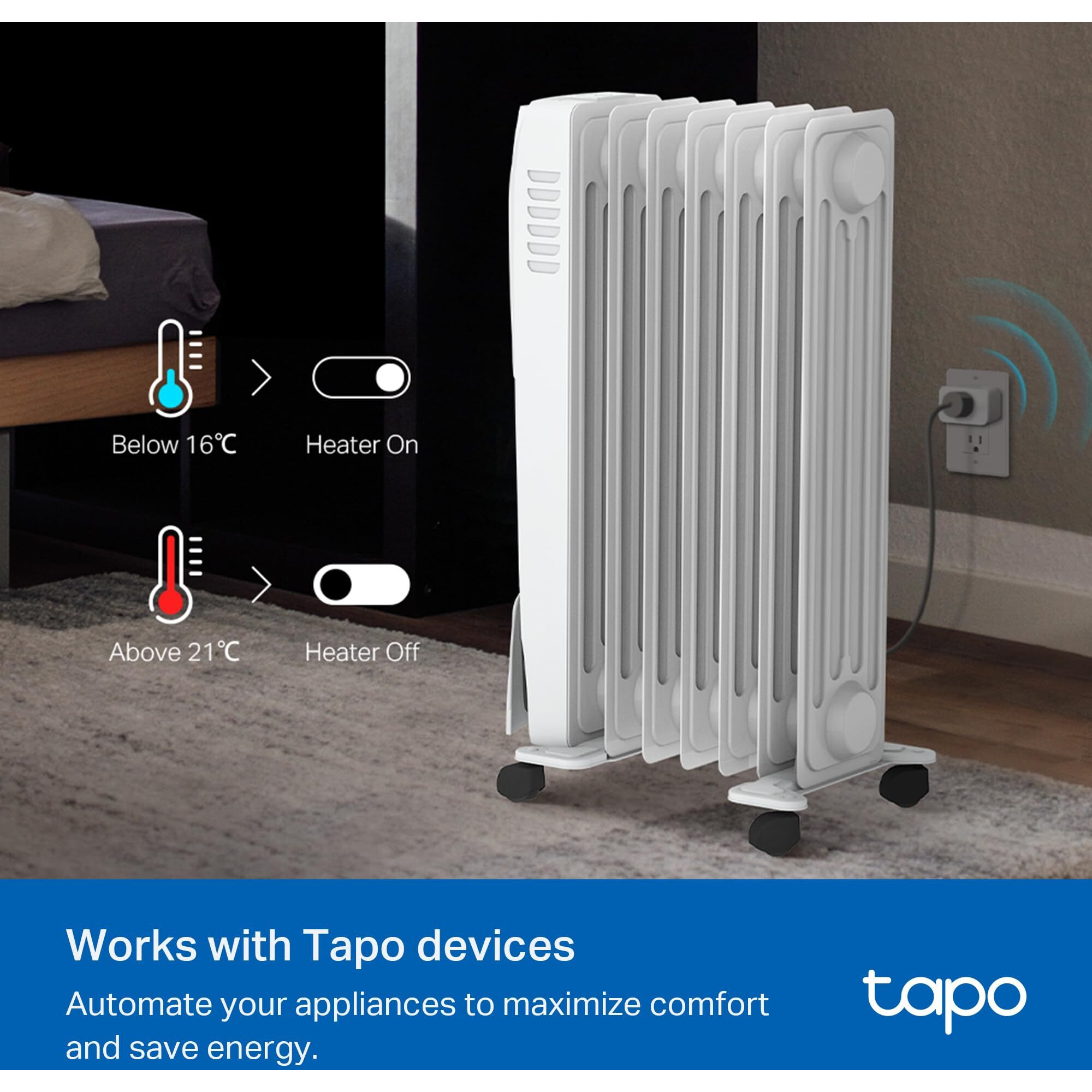 Tp-Link Tapo Smart Temperature And Humidity Sensor | Requires Tapo Hub | High-Accuracy Swiss-Made Sensor | Real-Time Notifications | Free Data Storage | Long-Lasting Performance | Tapo T310