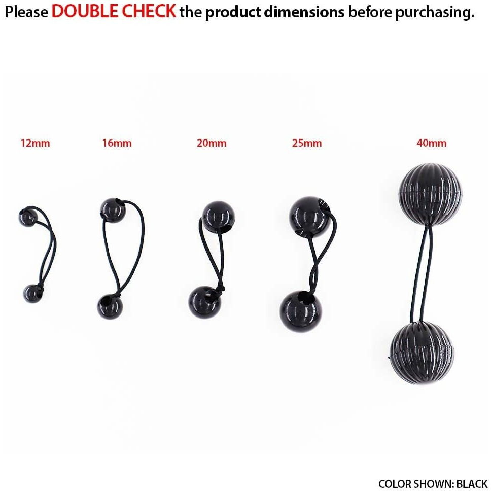 20 Pcs Hair Ties 20Mm Ball Bubble Ponytail Holders Colorful Clear Assorted Elastic Accessories For Kids Children Girls Women All Ages (Clear Pink/Green/Purple/Red/Blue)