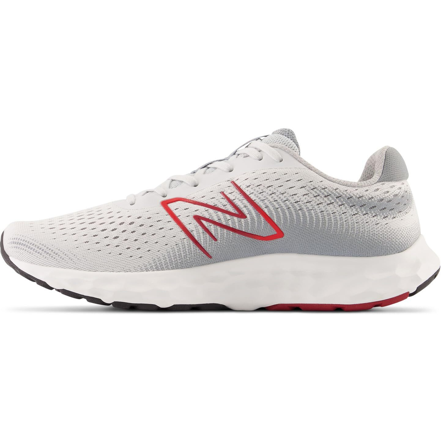 New Balance Men's 520 V8 Running Shoe, Grey/Red, 11 X-Wide